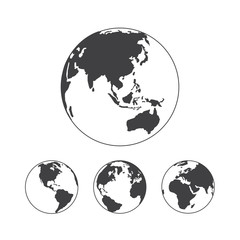 Earth Globe Vector Design Element