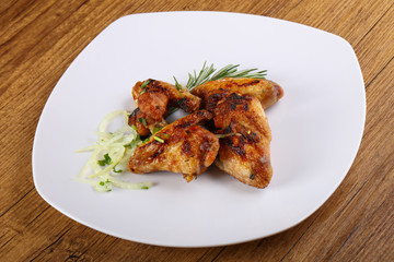 Grilled chicken wings