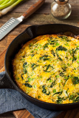 Homemade Spinach and Feta Fritatta