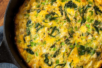 Homemade Spinach and Feta Fritatta