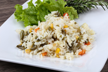 Rice with vegetables