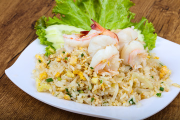 Fried rice with prawn