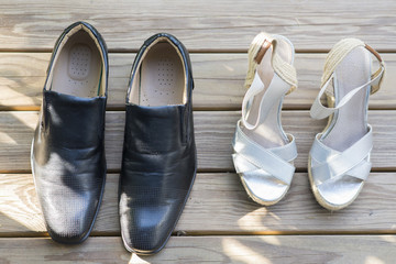 wedding shoe and wedding decoration