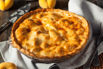 Homemade Warm Peach Pie