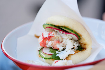 Lobster roll sandwich