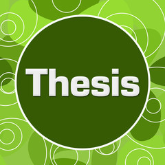 Thesis Green Random Rings Circle 