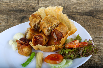 Fried spring rolls