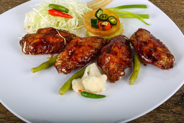 Teriyaki chicken wings