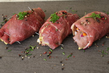 rohe rouladen vom rind