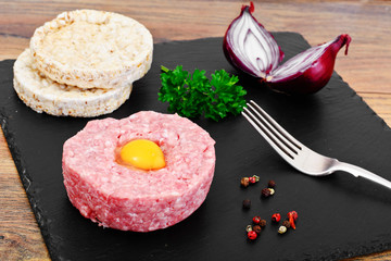 Fresh Meat with Egg Tartar