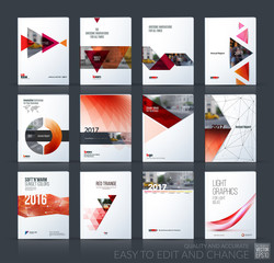 Brochure template layout, cover design annual report, magazine, 