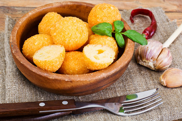 Deep Fried Potato, Cheese Balls