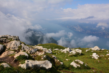 A view over Lake Garda from Monte Baldo