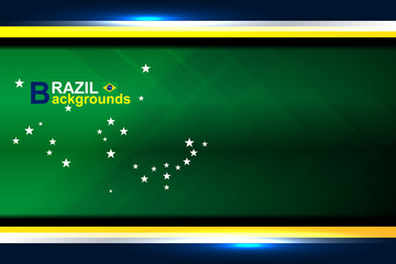 abstract banner brazil backgrounds, vector illustration