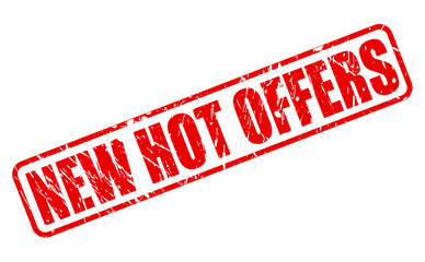 NEW HOT OFFERS RED STAMP TEXT