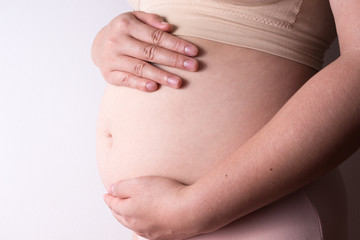 belly of pregnant woman