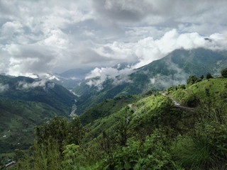 Fototapeta na wymiar Road in the Himalayan Foothills