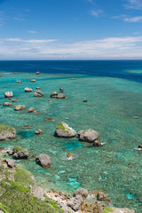 沖縄県　宮古島　東平安名岬灯台からの眺め