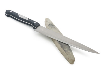 Knife and whetstone