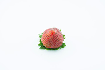 Red berry strawberry isolated on white background