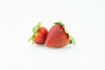Red berry strawberry isolated on white background
