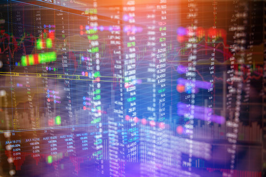 background of stock market finance analysis