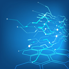 technology background ,abstract objects