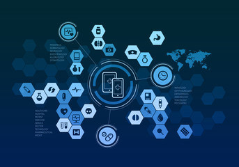 Nanotechnology medicine concept . Mixed media