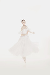 Fototapeta na wymiar Romantic Beauty. Retro Style ballerinas