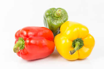 fresh bell pepper on white