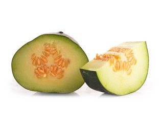 Cantaloupe isolated on white