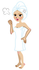 Angry Woman - Spa Treatment ,Full Length