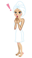 Surprise Woman - Spa Treatment ,Full Length