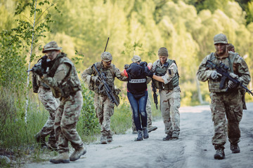 British special forces soldiers take part in military operation