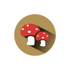 Icono de setas sobre fondo marrón