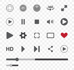 Media player icons