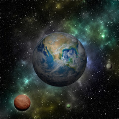 Obraz na płótnie Canvas Planet Earth. This image elements furnished by NASA