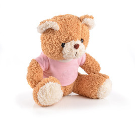 Teddy bear isolated on white