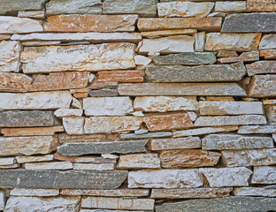 colorful stone wall closeup, natural background