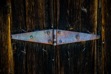 Old Rustic Hinge Close-up