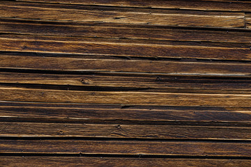 Horizontal Wooden Boards Background Texture Pattern Close-up