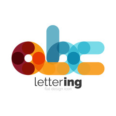 Linear business logo letter