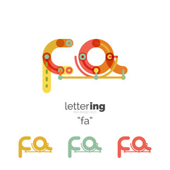 Fototapeta premium Letters logo icon