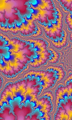 bright red black abstract background fractal