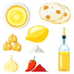 Hummus vector illustration