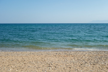 Fototapeta na wymiar Beautiful beach in Greece