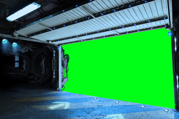 View of the runway of a shuttle