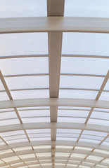 Structure of Large steel and glass roof