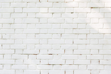 White brick wall texture
