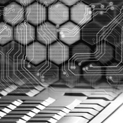 image of abstract keyboard closeup